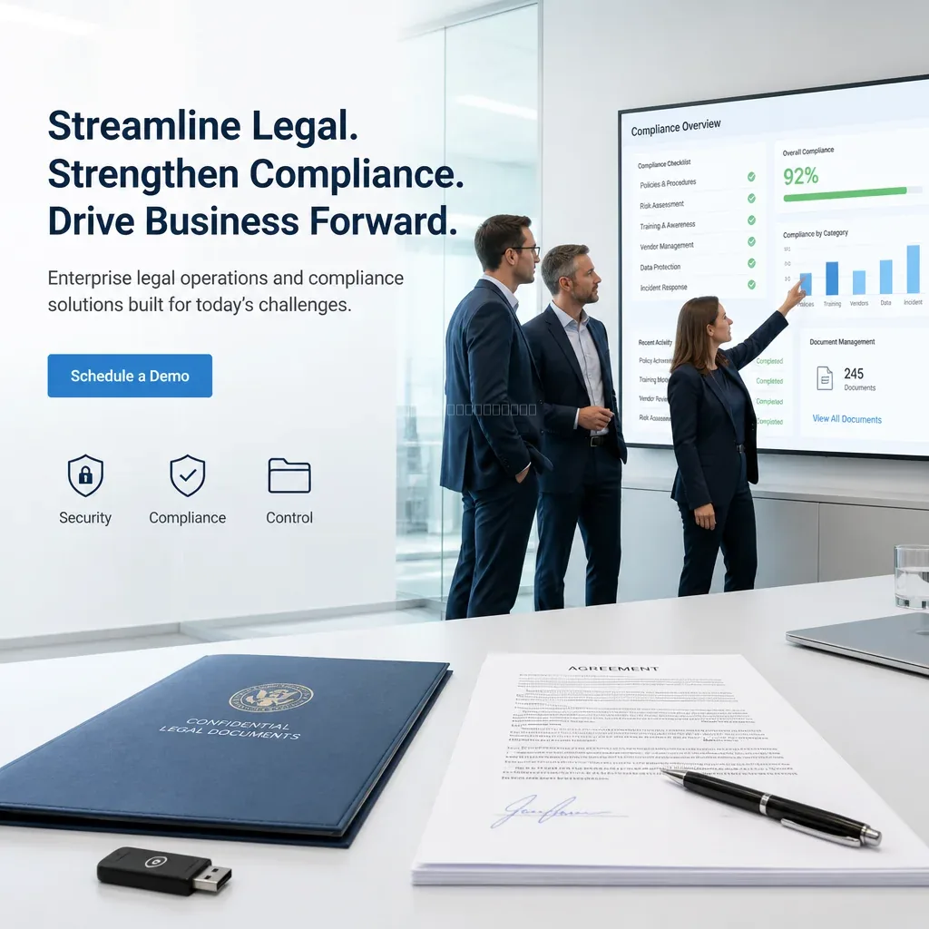 Flowchart showing pilot, playbook, implementation and monitoring phases for legal operations